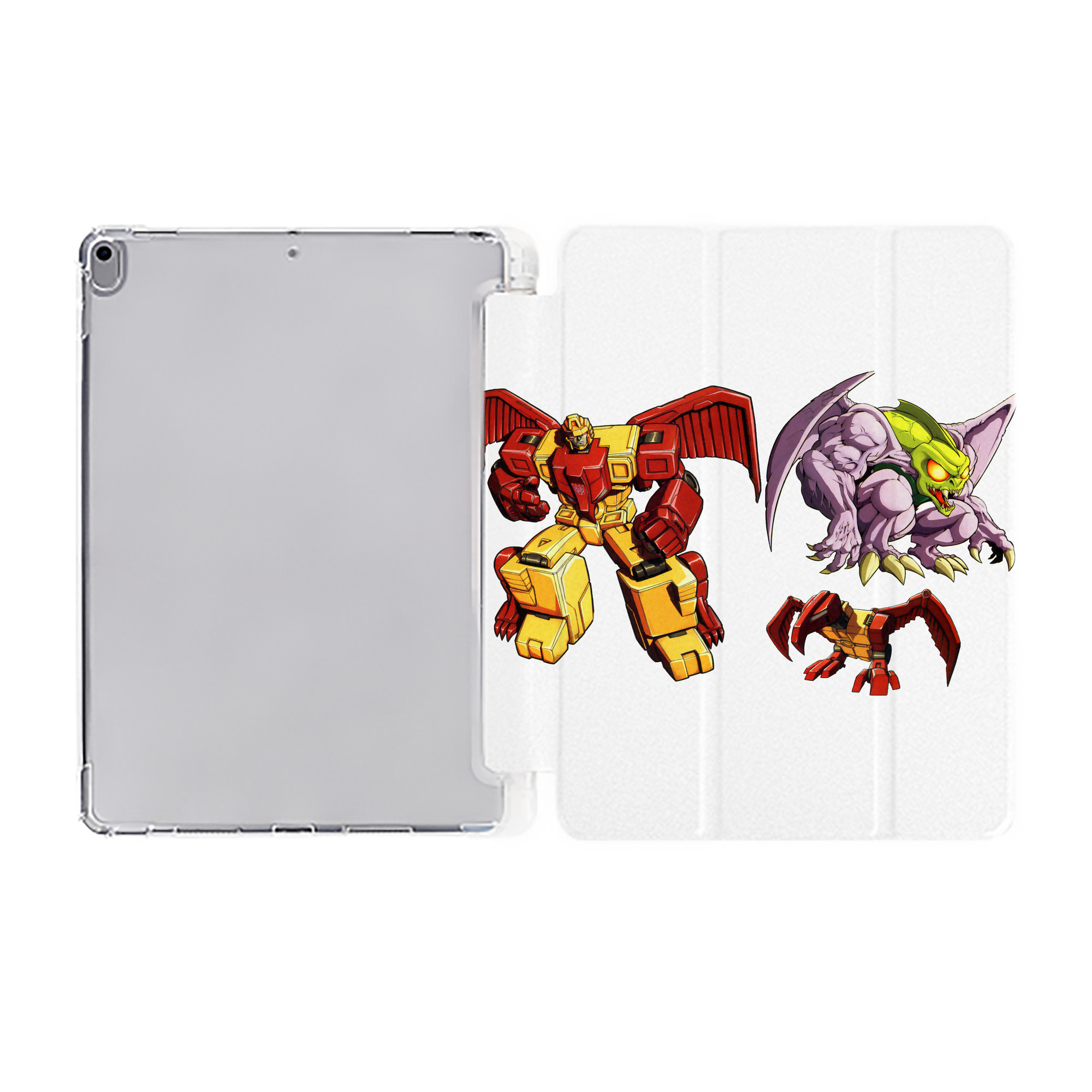 （画像用）  IPad ケース ペン収納付き 三つ折りスタンド PUレザー×シリコン 対応機種9.5/10.5/10.9インチ